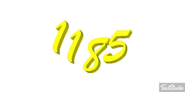 1185 Text effect