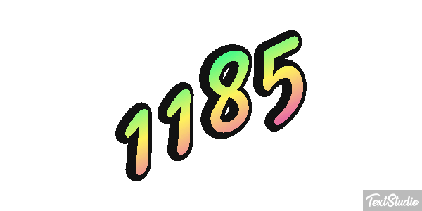 1185 Text effect