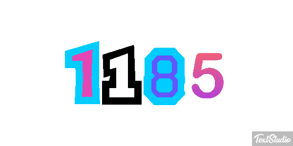 1185 Text effect