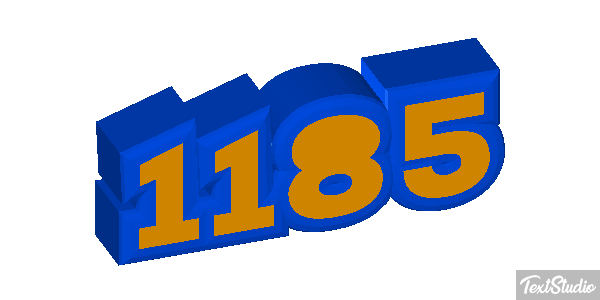 1185 Text effect