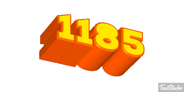 1185 Text effect