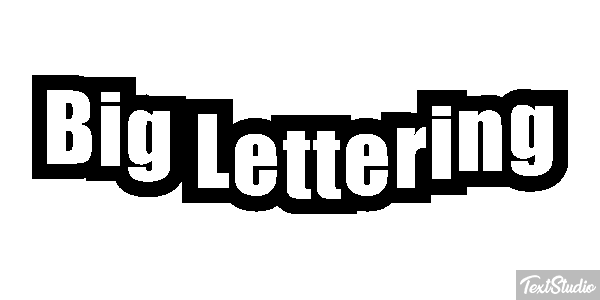 Big Lettering Effetto testo