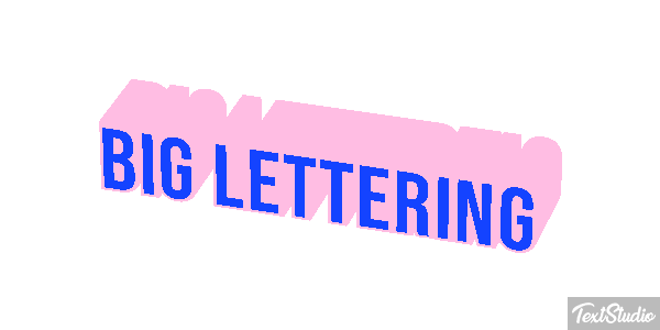 Big Lettering Effetto testo