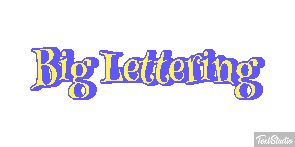 Big Lettering Effetto testo