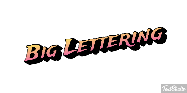 Big Lettering Effetto testo