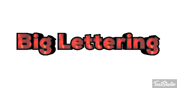 Big Lettering Effetto testo