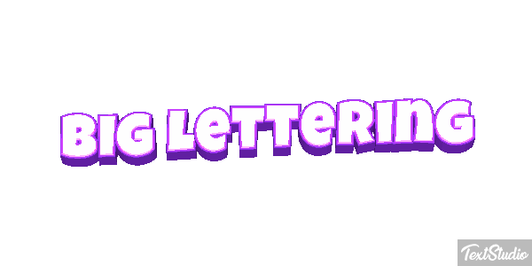 Big Lettering Effetto testo