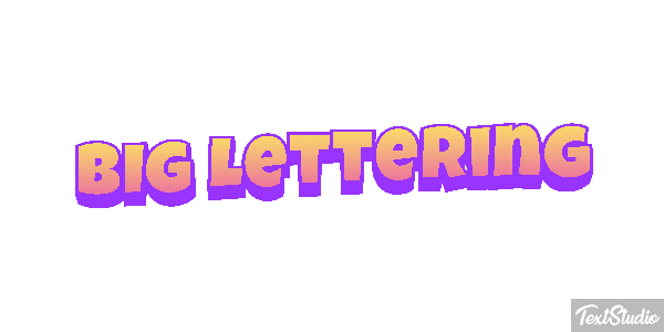 Big Lettering Effetto testo
