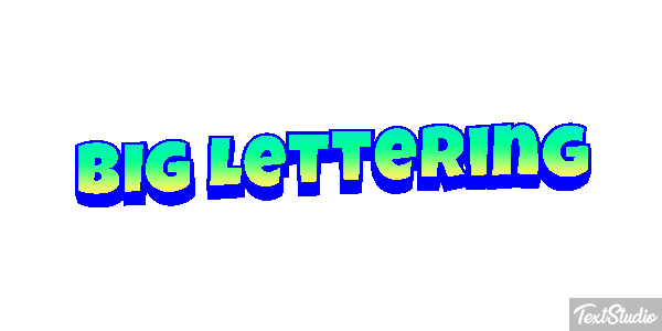 Big Lettering Effetto testo