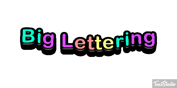 Big Lettering Effetto testo