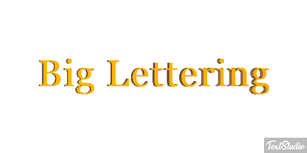Big Lettering Effetto testo