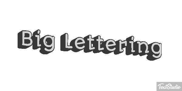Big Lettering Effetto testo