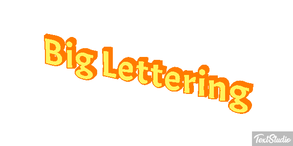 Big Lettering Effetto testo