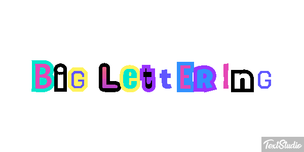 Big Lettering Effetto testo
