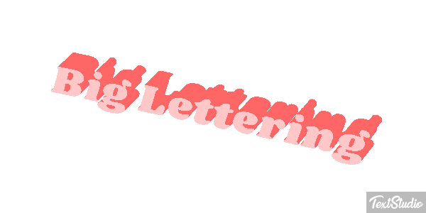 Big Lettering Effetto testo