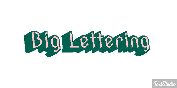 Big Lettering Effetto testo
