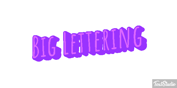 Big Lettering Effetto testo