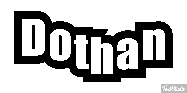 Dothan Tekst effect