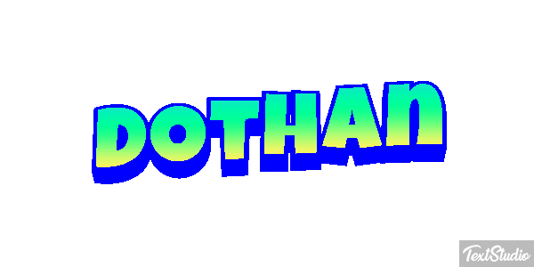 Dothan Tekst effect
