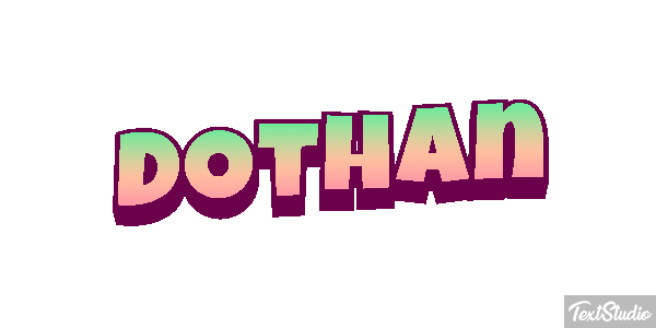 Dothan Tekst effect