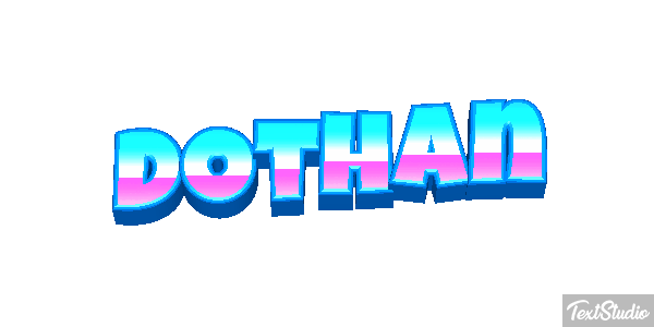 Dothan Tekst effect