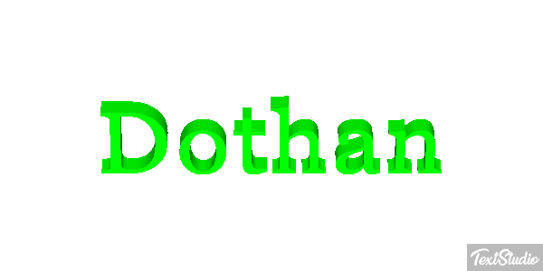 Dothan Tekst effect