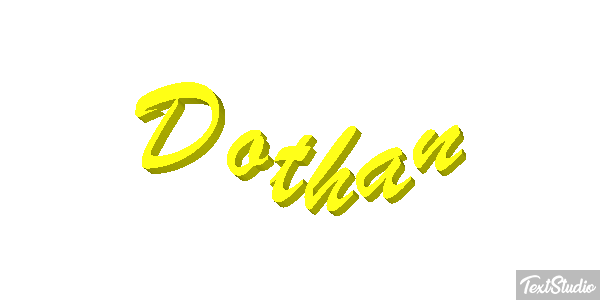 Dothan Tekst effect