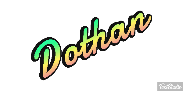 Dothan Tekst effect