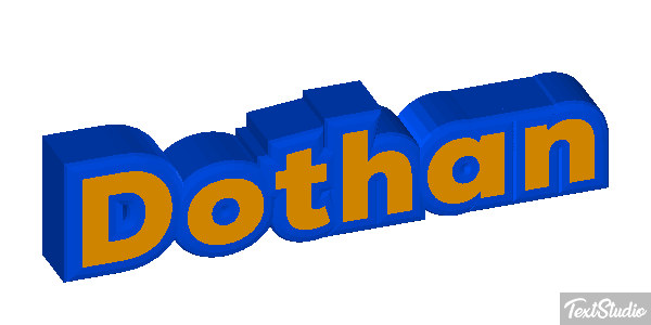 Dothan Tekst effect