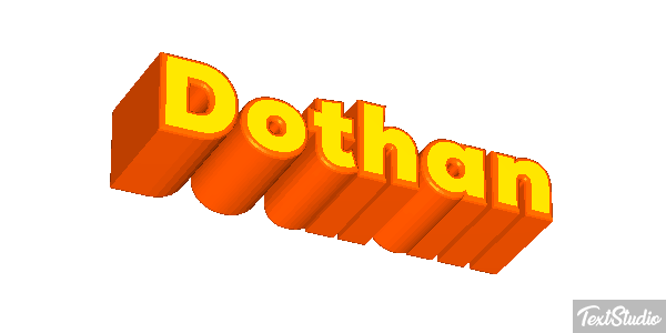 Dothan Tekst effect