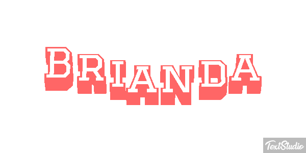 Brianda Text effect