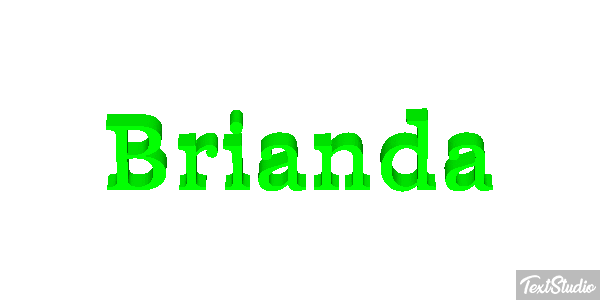 Brianda Text effect