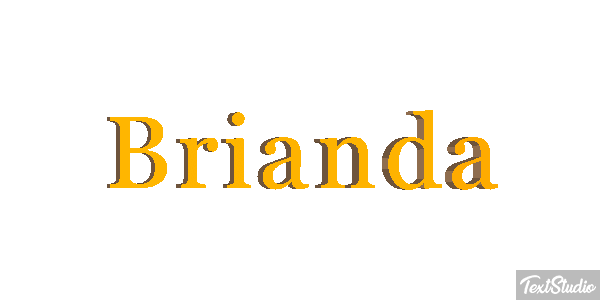 Brianda Text effect