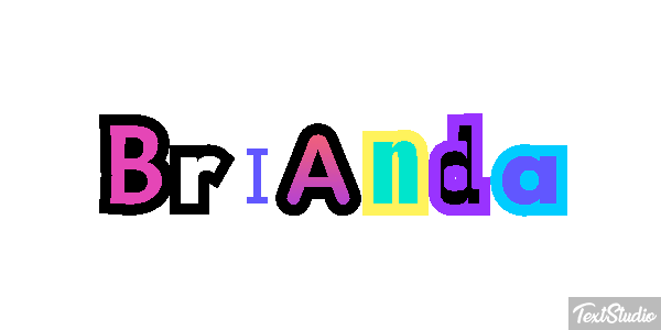 Brianda Text effect