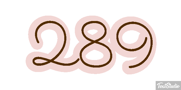 289 Efekt tekstowy