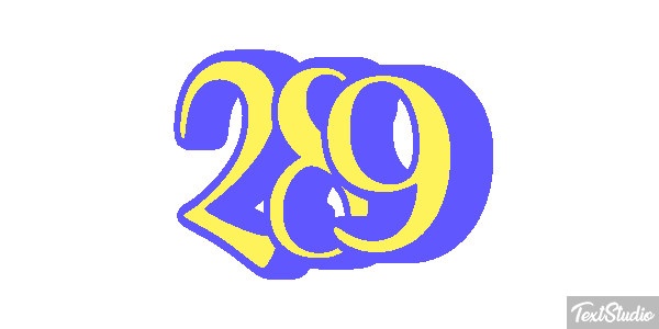 289 Efekt tekstowy