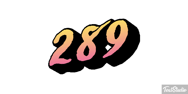 289 Efekt tekstowy