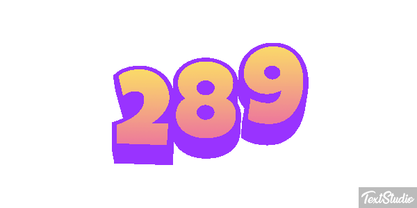 289 Efekt tekstowy
