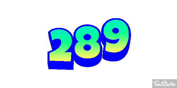 289 Efekt tekstowy