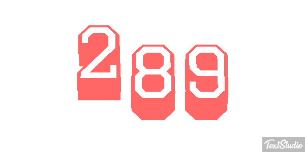 289 Efekt tekstowy