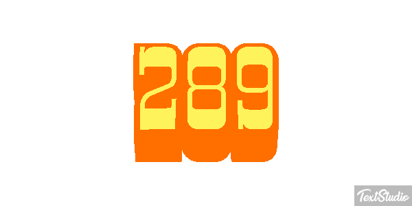 289 Efekt tekstowy