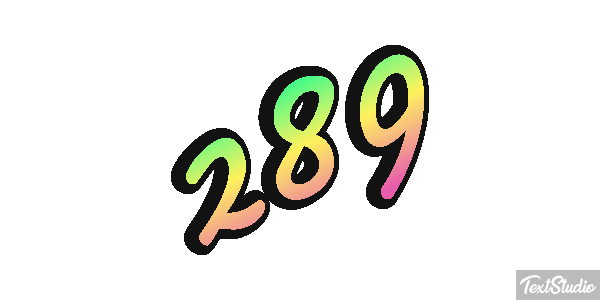 289 Efekt tekstowy