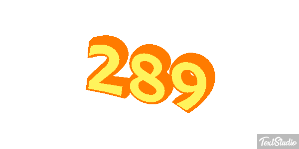 289 Efekt tekstowy