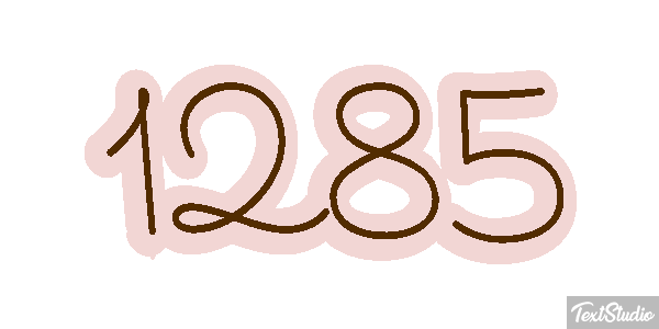 1285 Text effect