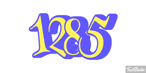 1285 Text effect