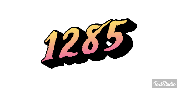 1285 Text effect