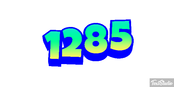 1285 Text effect