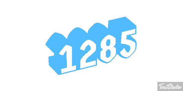 1285 Text effect
