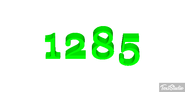 1285 Text effect