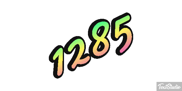 1285 Text effect